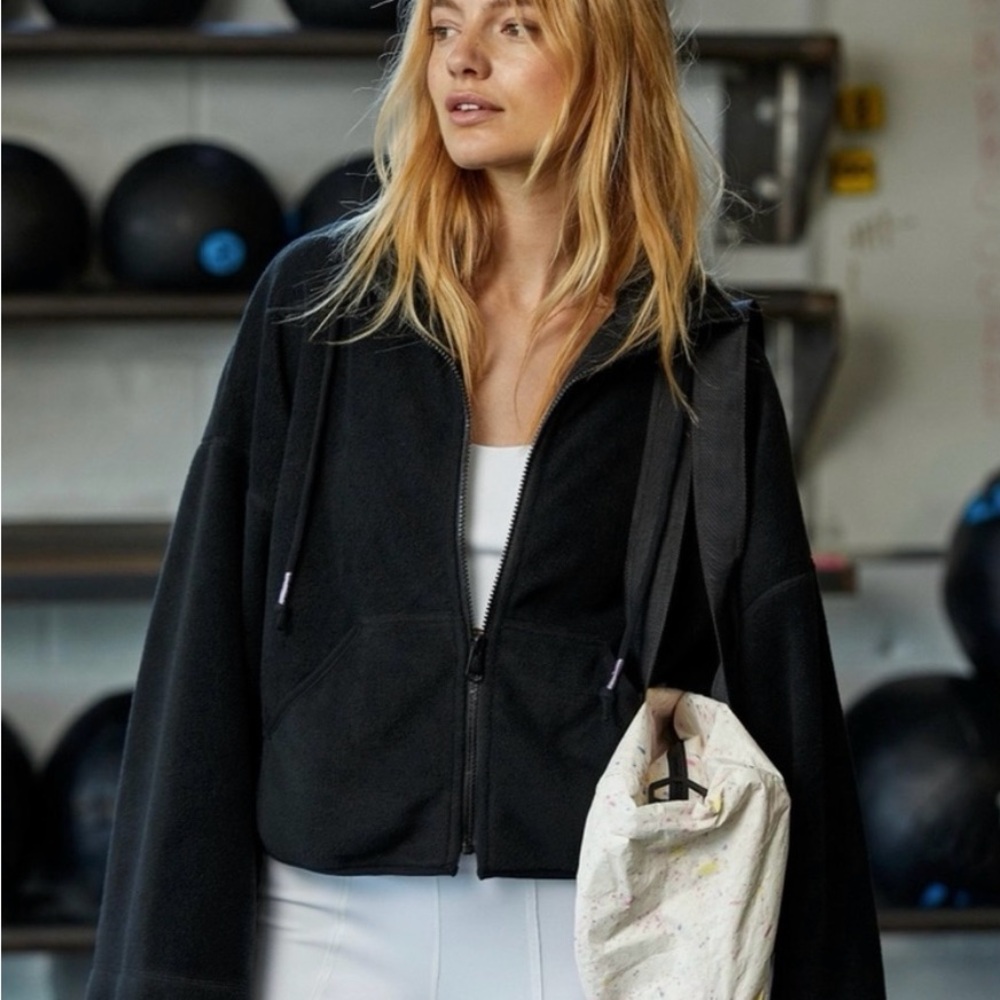 NEW! Free People Movement Climb High Fleece Full Zip Hoodie Jacket - Size Medium